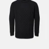 Knitwear & Tops*Gloverall Aran Jumper Black
