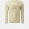 Knitwear & Tops*Gloverall Aran Jumper Ecru