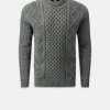 Knitwear & Tops*Gloverall Aran Jumper Grey