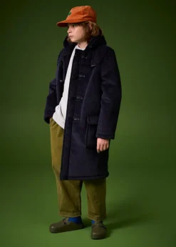 Children*Gloverall Children's Corduroy Duffle Coat Navy