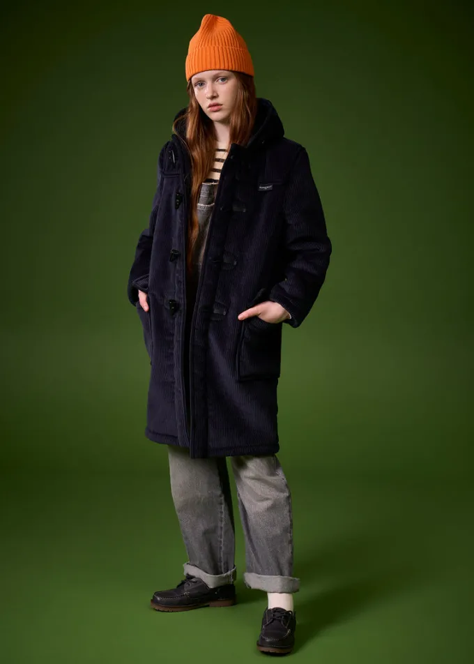 Children*Gloverall Children's Corduroy Duffle Coat Navy