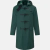 Children*Gloverall Children's Gabardine Showerproof Duffle Coat Green