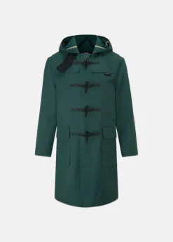 Children*Gloverall Children's Gabardine Showerproof Duffle Coat Green