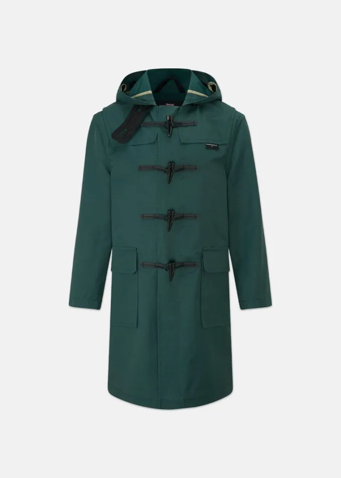 Children*Gloverall Children's Gabardine Showerproof Duffle Coat Green