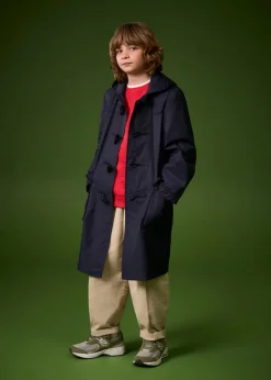 Children*Gloverall Children's Gabardine Showerproof Duffle Coat Navy