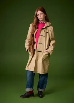 Children*Gloverall Children's Gabardine Showerproof Duffle Coat Green