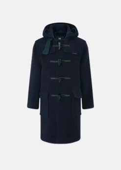 Children*Gloverall Children's Herringbone Wool Duffle Coat Navy