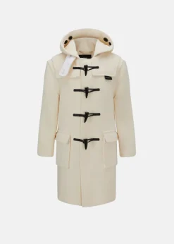 Children*Gloverall Children's Herringbone Wool Duffle Coat Winter White