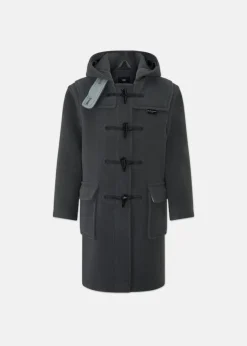 Children*Gloverall Children's Herringbone Wool Duffle Coat Grey
