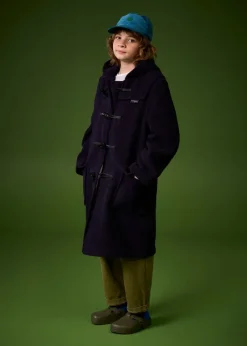 Children*Gloverall Children's Herringbone Wool Duffle Coat Winter White