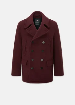 Peacoats*Gloverall Churchill Peacoat FC Burgundy
