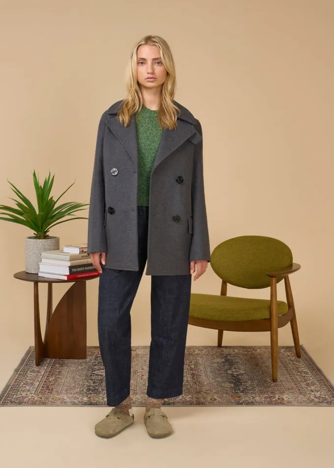 Peacoats*Gloverall Clementine Peacoat Grey