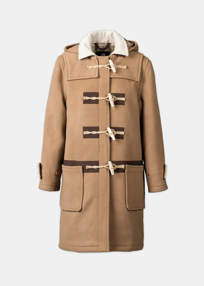 Duffle Coats*Gloverall Collared Alison Duffle Coat Camel