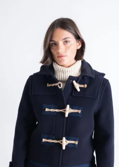 Duffle Coats*Gloverall Collared Alison Duffle Coat Navy