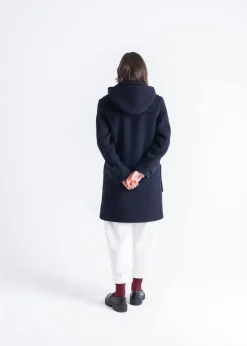 Duffle Coats*Gloverall Collared Alison Duffle Coat Navy