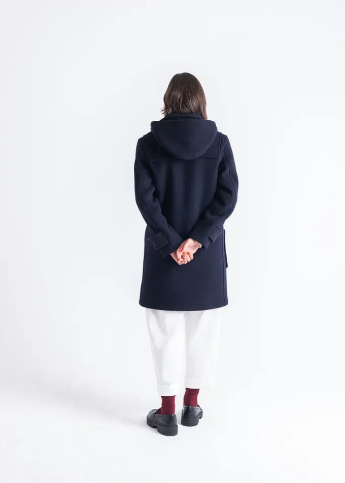 Duffle Coats*Gloverall Collared Alison Duffle Coat Navy