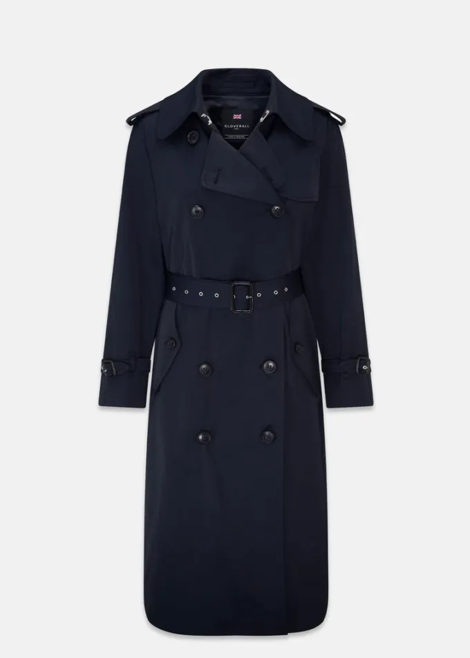 Overcoats*Gloverall Darcy Trench Coat Navy