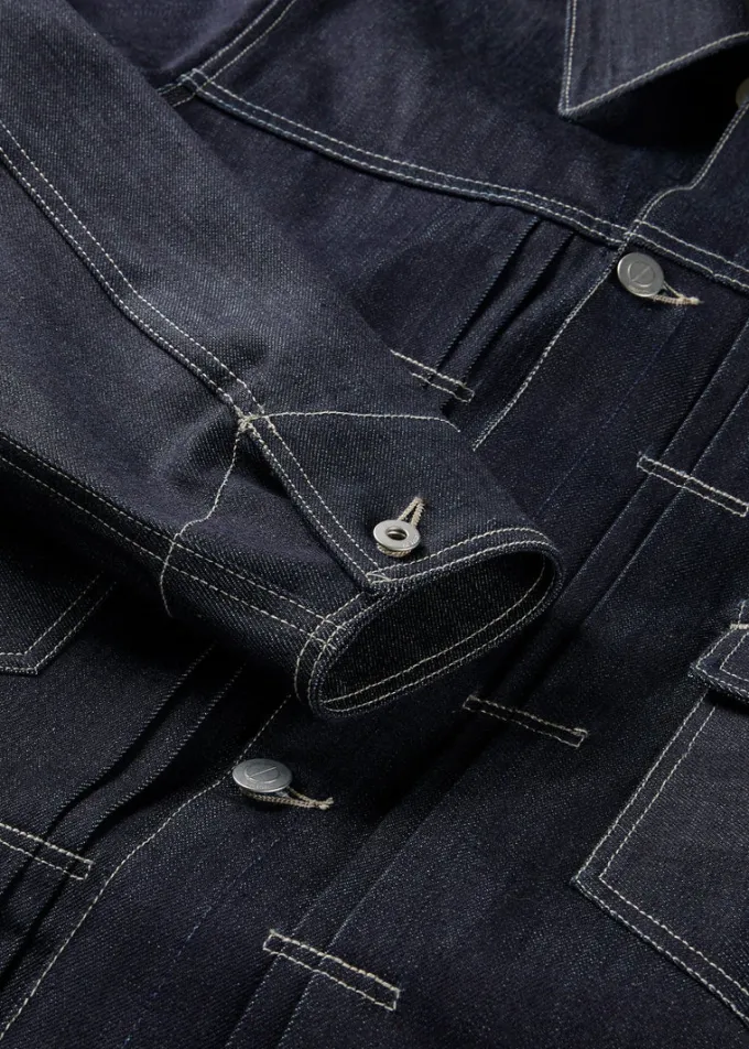 Jackets*Gloverall Dawson Denim Type II Jacket Indigo