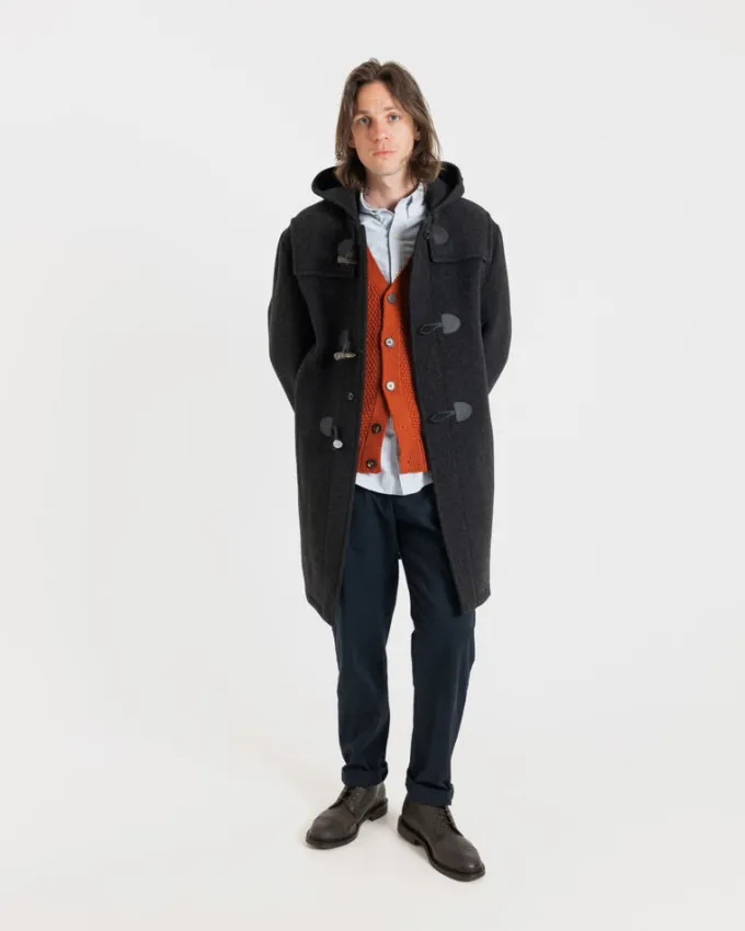 Duffle Coats*Gloverall Drake Duffle Coat Charcoal