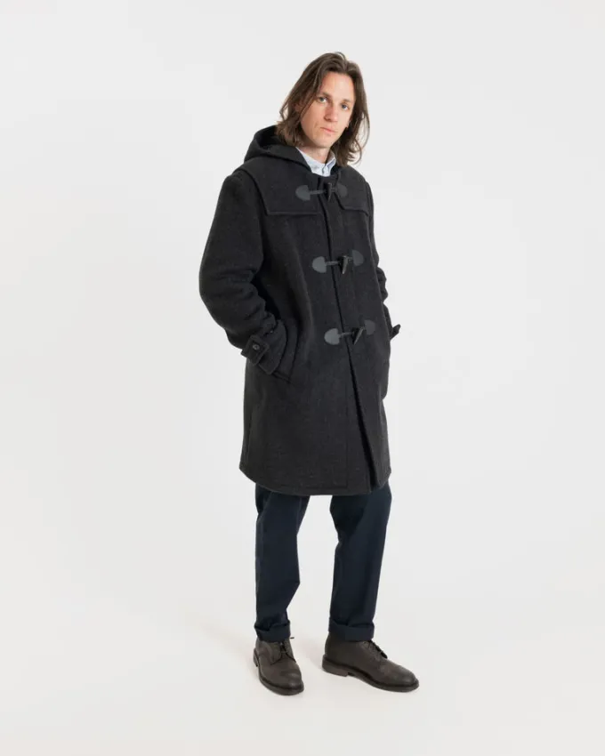 Duffle Coats*Gloverall Drake Duffle Coat Charcoal