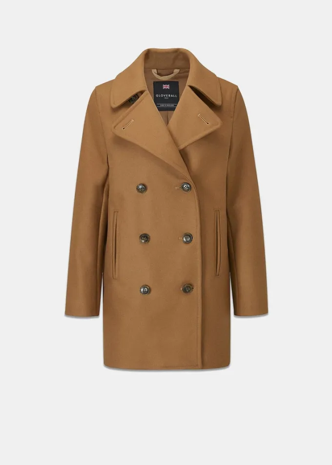 Peacoats*Gloverall Ellen Peacoat Camel