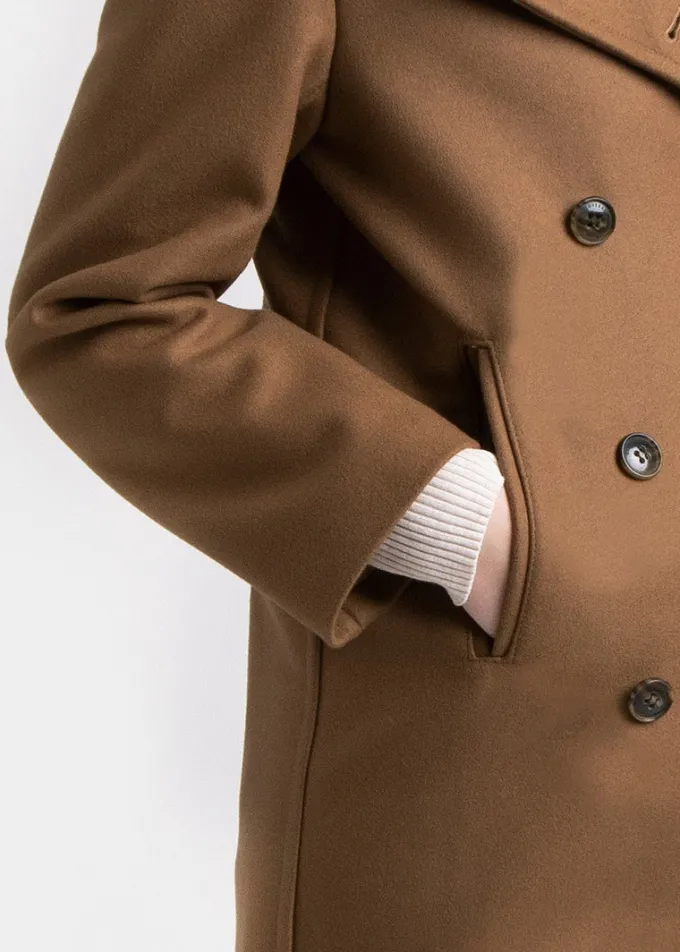 Peacoats*Gloverall Ellen Peacoat Camel