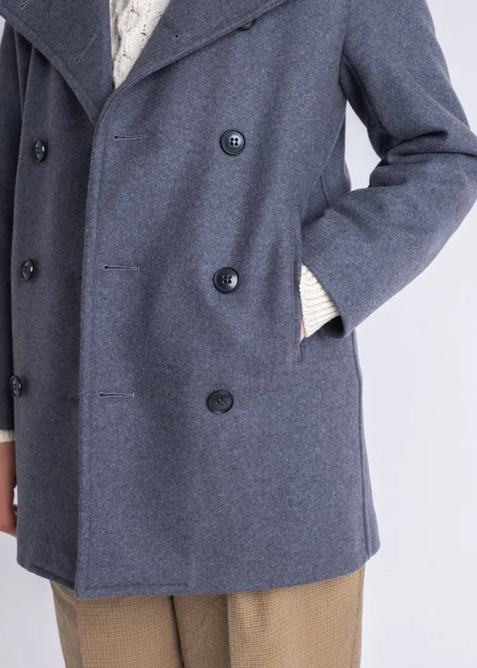Peacoats*Gloverall Ellen Peacoat Grey