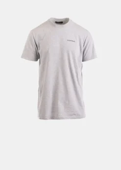 Knitwear & Tops*Gloverall Embroidered Organic Cotton T-Shirt Grey