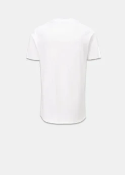 Knitwear & Tops*Gloverall Embroidered Organic Cotton T-Shirt White
