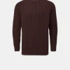 Knitwear & Tops*Gloverall Fisherman Jumper Burgundy