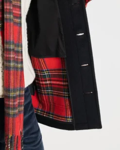 Jackets*Gloverall George Jacket Black Royal Stewart