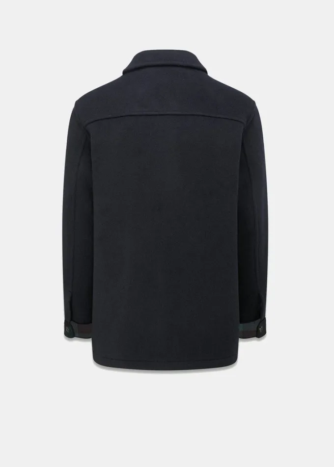 Jackets*Gloverall George Jacket Navy Black Watch