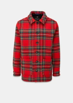 Jackets*Gloverall George Jacket Royal Stewart Black