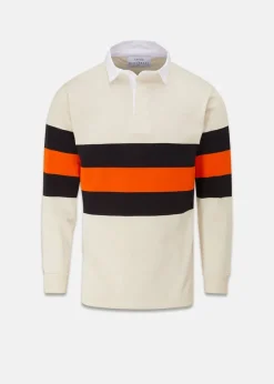 Knitwear & Tops*Gloverall X AWMS Rugby Shirt Stone