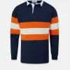 Knitwear & Tops*Gloverall X AWMS Rugby Shirt Navy