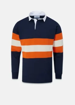 Knitwear & Tops*Gloverall X AWMS Rugby Shirt Navy