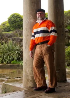 Knitwear & Tops*Gloverall X AWMS Rugby Shirt Orange