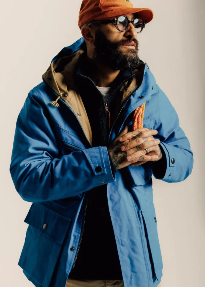 Jackets*Gloverall Greenwell Anorak Jacket Royal Blue