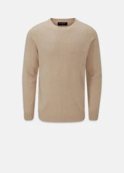 Knitwear & Tops*Gloverall Henley Lambswool Jumper Oatmeal