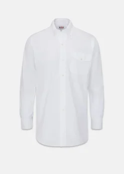 Shirts | Knitwear & Tops*Gloverall Jakes Shirts White Oxford Shirt
