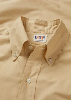 Shirts | Knitwear & Tops*Gloverall Jakes Shirts Yellow Oxford Shirt