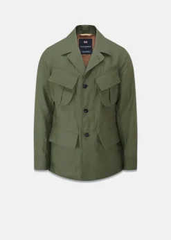 Jackets*Gloverall Keats Safari Jacket Khaki