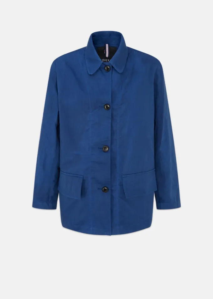 Jackets*Gloverall Kennedy Chore Jacket Royal Blue
