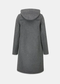 Duffle Coats*Gloverall Long Slim Fit Duffle Coat Grey Black Watch