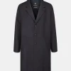 Overcoats*Gloverall Men's Chesterfield Refined Navy
