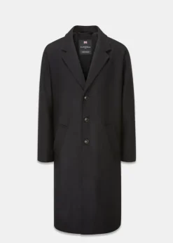 Overcoats*Gloverall Men's Chesterfield Refined Black