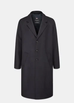 Overcoats*Gloverall Men's Chesterfield Refined Navy