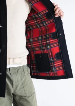 Duffle Coats*Gloverall Mid Length Duffle Coat Black Stewart