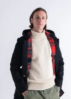 Duffle Coats*Gloverall Mid Length Duffle Coat Black Stewart