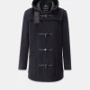 Duffle Coats*Gloverall Mid Length Duffle Coat Navy Black Watch